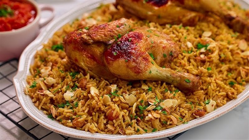 كبسة الدجاج بالطماطم