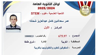 هدية غير عادية من والد الأول على مدارس المتفوقين بالثانوية العامة لنجله