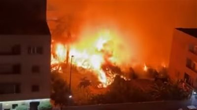 حريق مفاجئ في شارع مصر حلوان الزراعي يثير الذعر بين السكان 