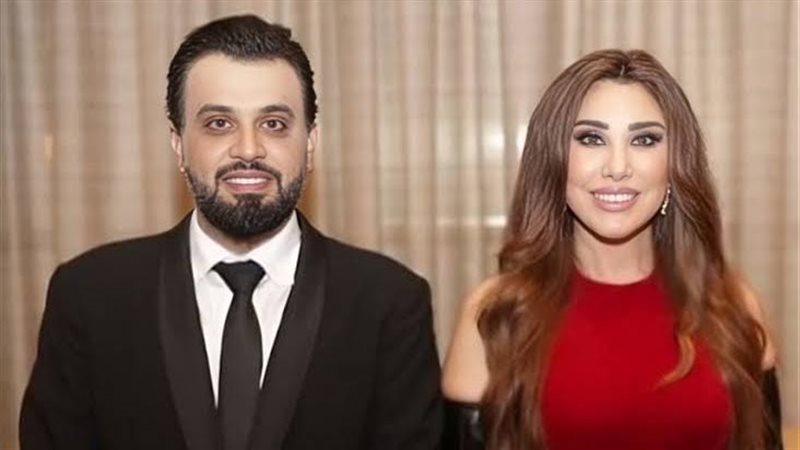 نجوى كرم مع زوجها