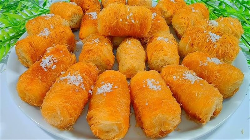 أصابع الكنافة بالمكسرات