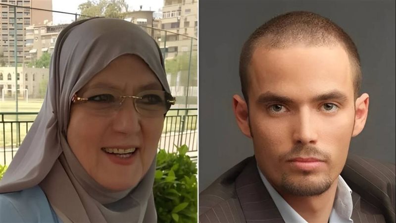 شمس البارودي مع نجلها