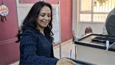 وزيرة التضامن تدلي بصوتها في انتخابات مجلس النواب