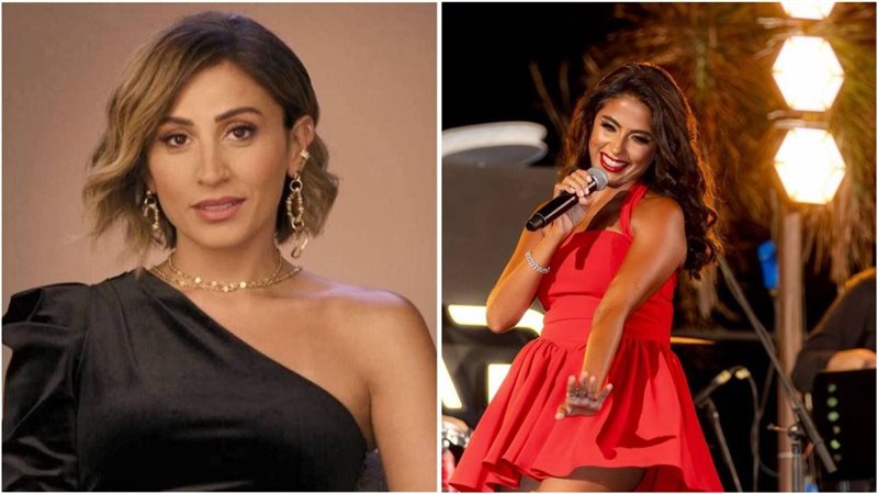 دينا الشربيني وروبي مع كريم محمود عبد العزيز 