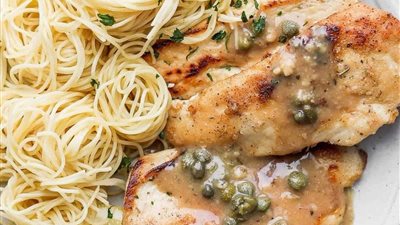 طريقة عمل بيكاتا الدجاج بطعم شهي ولذيذ مثل المطاعم 