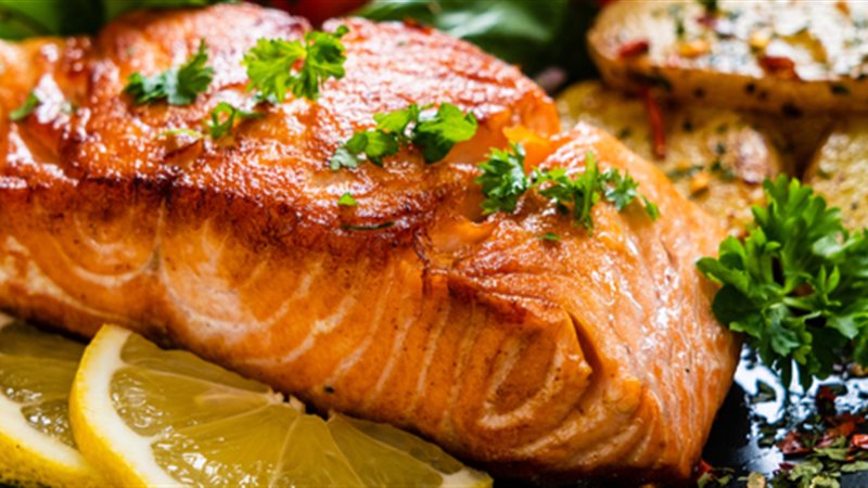 فيليه السمك المشوي بالصويا صوص