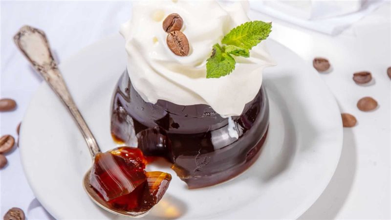 جيلى  القهوة والكريمة 