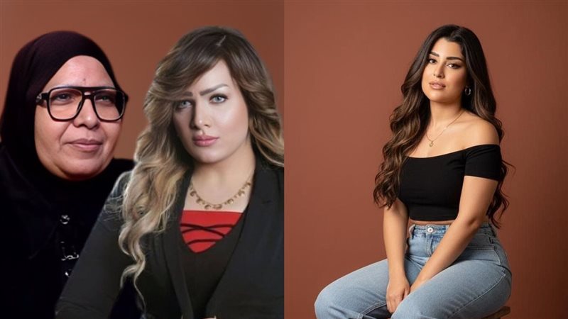 أيتن عامر مع والدة الإعلامية شيماء جمال 