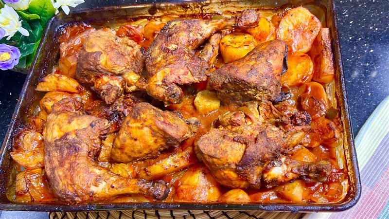 صينية الدجاج بالبطاطس