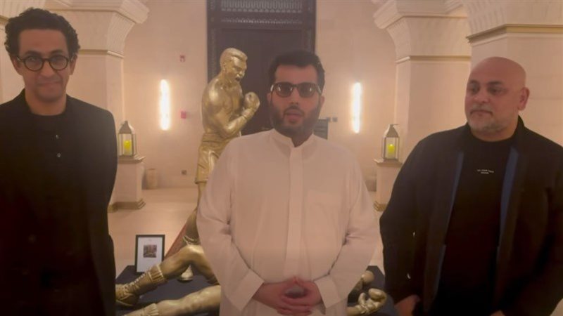 تركي آل الشيخ مع مخرج فيلم الست مروان حامد 