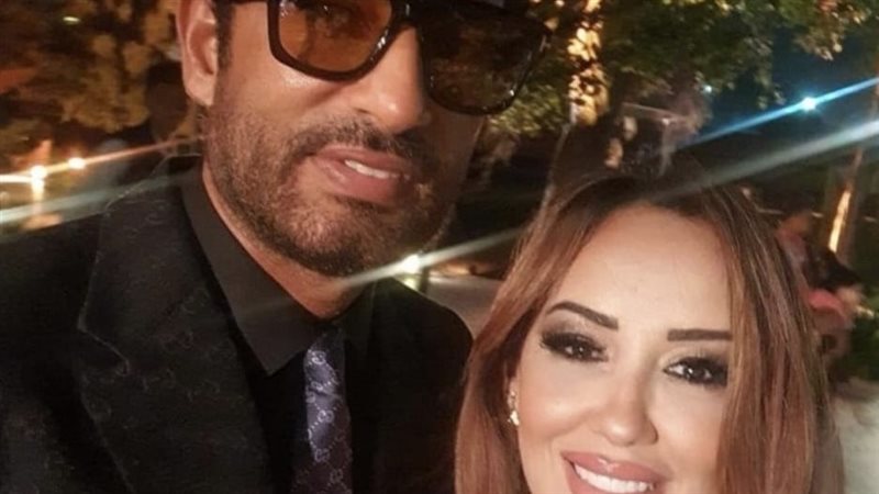 عمرو سعد مع زوجته شيماء فوزي 