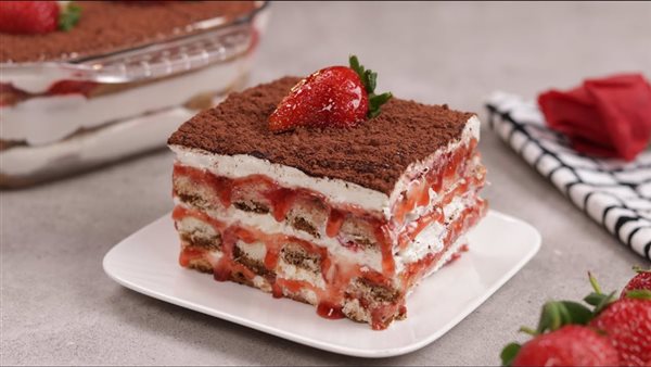 طريقة عمل تيراميسو الفراولة