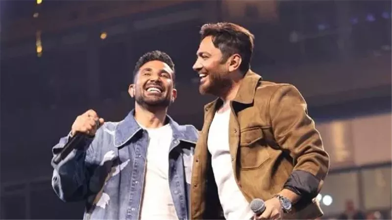 أحمد سعد مع تامر حسني 