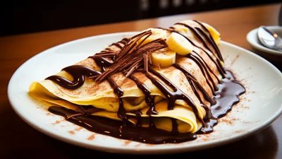 سهل  ولذيذ.. طريقة عمل الكريب بالشوكولاتة والموز في مطبخك 