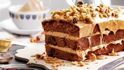 طريقة عمل كيكة القهوة الباردة  بخطوات سهلة في مطبخك