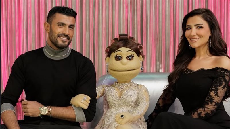 مي عمر مع زوجها محمد