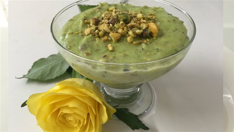 طريقة عمل مهلبية الفستق الحلب