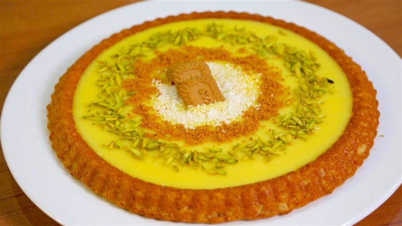  البسبوسة بحشوة الكاسترد