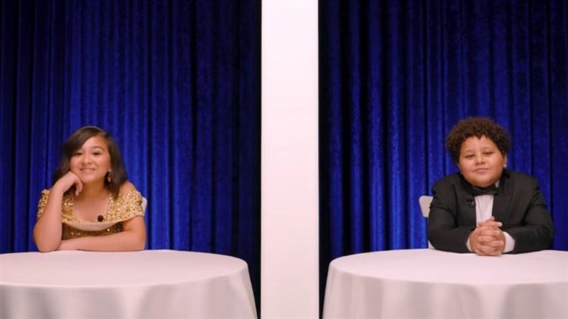 حلقة the blind date show مع الأطفال 