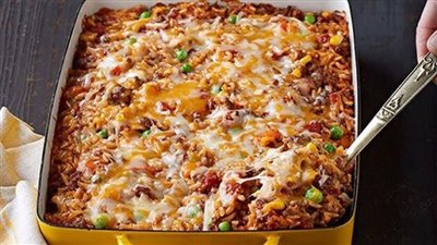 طريقة عمل  طاجن الفريك بالبشاميل  بخطوات سهلة في مطبخك 