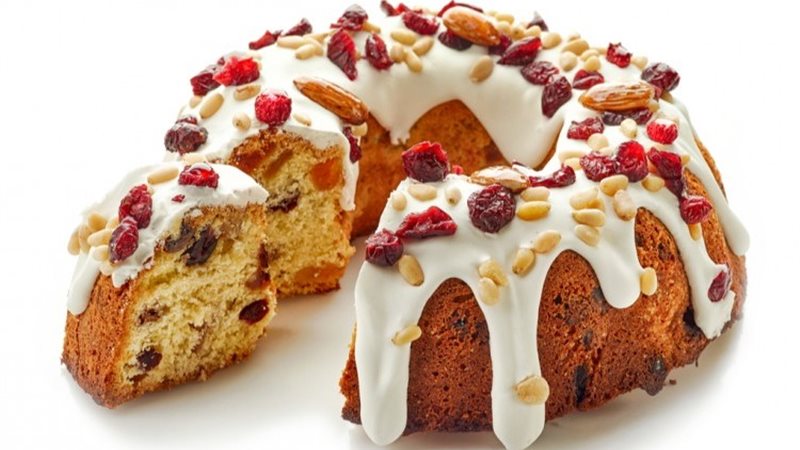  طريقة عمل الكيكة الإسفنجية بالفواكة المجففة