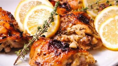  طريقة عمل  الدجاج المحمر بالليمون والزعتر في مطبخك 