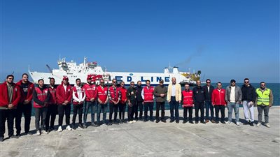 سفينة الخير الحادية والعشرون تحمل ٣٣٠٠ طن مساعدات لغزة.