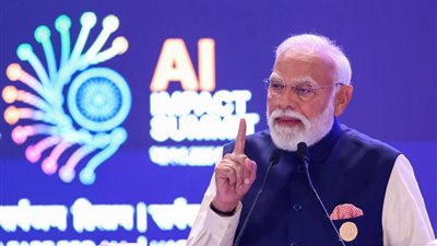 مودي يدعو إلى ذكاء اصطناعي يتمحور حول الإنسان خلال قمة تأثير الذكاء الاصطناعي 2026