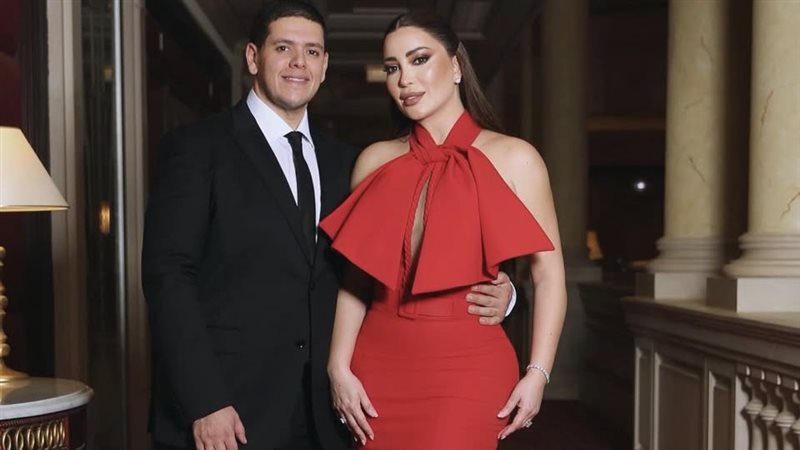 نسرين طافش مع زوجها 