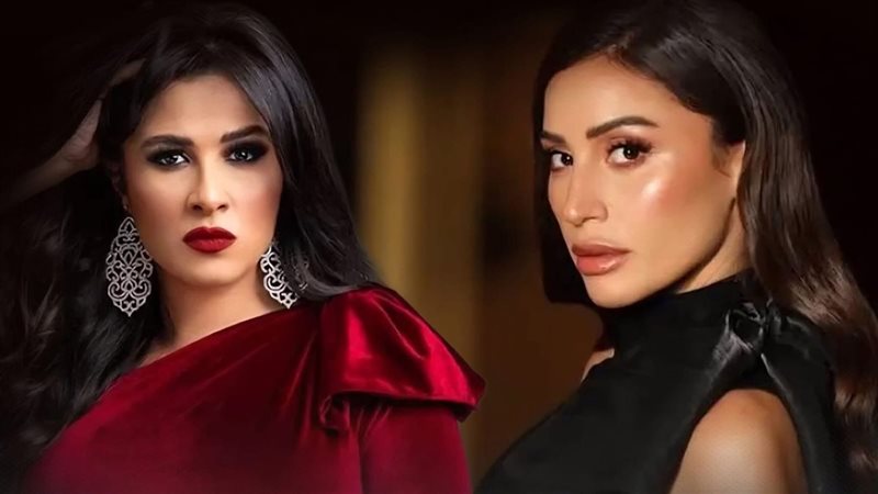 دينا الشربيني مع ياسمين عبد العزيز 