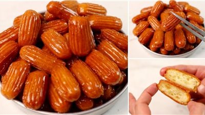 طريقة عمل بلح الشام المقرمش بخطوات بسيطة مثل المحلات