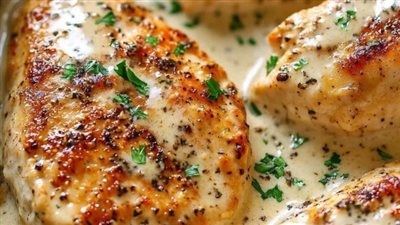 طريقة عمل فيليه  الدجاج بصوص الرانش الكريمي على سفرة رمضان 