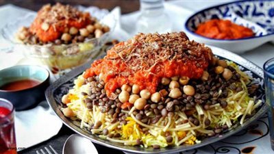 طريقة عمل الكشري بخطوات بسيطة في المنزل زي المحلات 