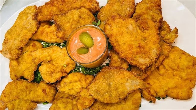 طريقة عمل بانية الدجاج المقرمش  