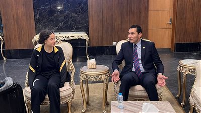 وزير الشباب والرياضة يستقبل هنا جودة بعد إنجازها التاريخي والتأهل لربع نهائي كأس العالم لتنس الطاولة