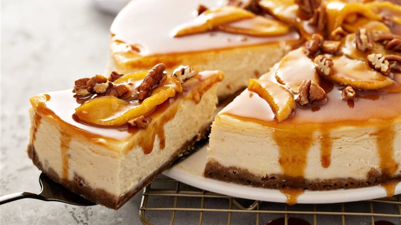 طريقة عمل  تشيز كيك  الموز بالكراميل