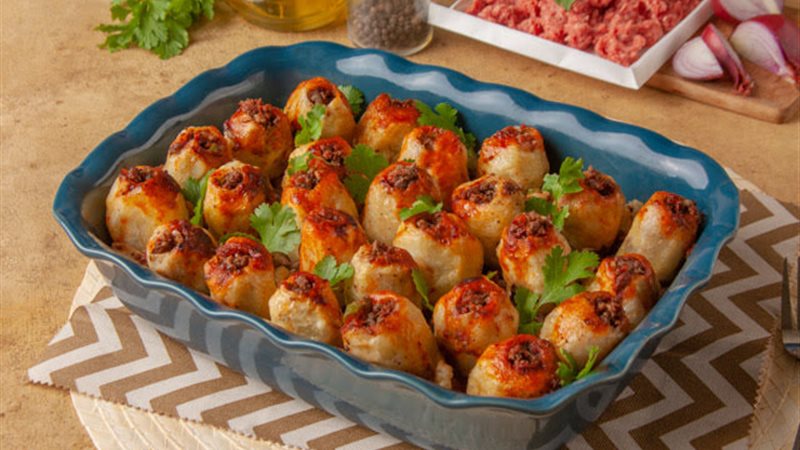 طريقة عمل البطاطس المحشية باللحمة المفرومة