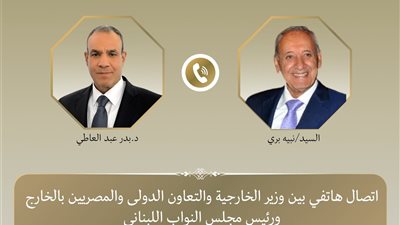 وزير الخارجية يبحث مع نبيه بري تطورات لبنان ويؤكد دعم مصر لوقف دائم لإطلاق النار