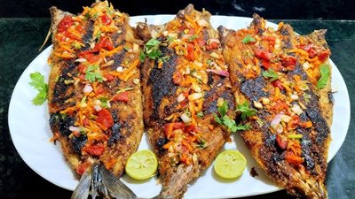 صحي ولذيذ..  طريقة عمل السمك الماكريل المشوي في الفرن 