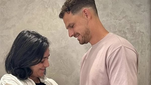 أنس جابر مع زوجها كريم كمون 