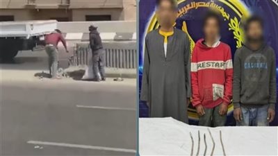 الأمن يضبط المتهمين بسرقة أسياخ حديد من الحاجز الخرساني أعلى دائري الخصوص