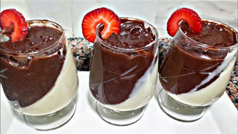 طريقة عمل مهلبية  الشوكولاتة
