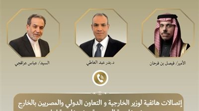 وزير الخارجية يبحث مع السعودية وإيران جهود التهدئة وتفادي اتساع الصراع الإقليمي