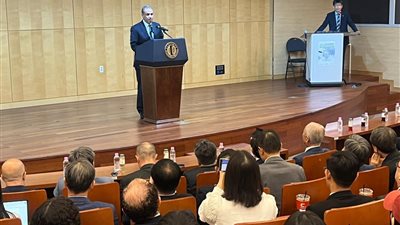 وزير الخارجية يستعرض بجامعة هانكوك الكورية محددات السياسة الخارجية المصرية والتحديات الإقليمية الراهنة