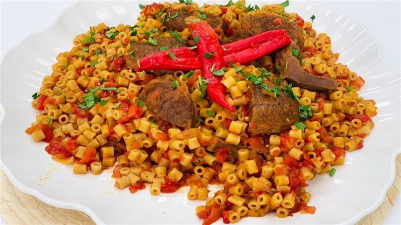 طريقة عمل المكرونة المبكبكة