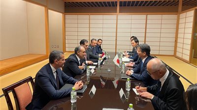 وزير الخارجية يبحث مع وزير الاقتصاد الياباني تعزيز الاستثمارات والتعاون الصناعي والطاقة النظيفة