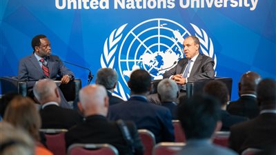 وزير الخارجية يستعرض محددات السياسة الخارجية المصرية خلال حوار تفاعلي بجامعة الأمم المتحدة
