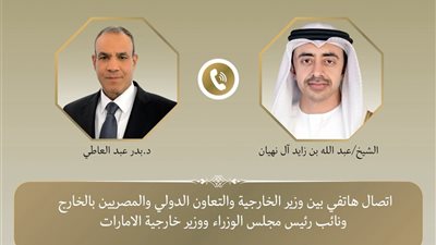 وزيرا خارجية مصر والإمارات يؤكدان مواصلة التنسيق المشترك لدعم أمن واستقرار المنطقة
