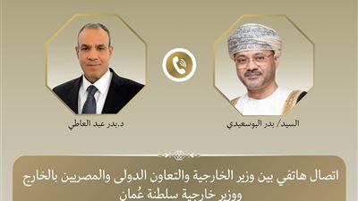 وزيرا خارجية مصر وسلطنة عُمان يبحثان التطورات الإقليمية ويؤكدان أهمية الحلول السلمية