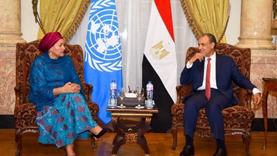 وزير الخارجية يبحث مع نائبة سكرتير عام الأمم المتحدة تعزيز التعاون وتطورات القضايا الإقليمية